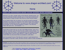 Tablet Screenshot of dragon-architect.com